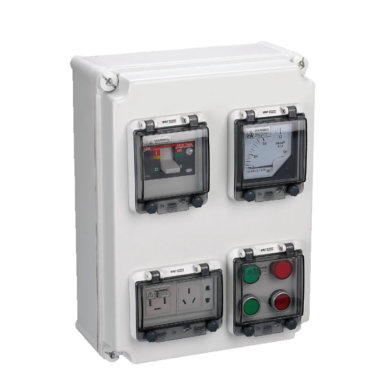 Производство IP66 DS-AGS-1525-1 150X250X130 ABS пластиковая Водонепроницаемая электрическая коробка для поверхностного монтажа с металлической застежкой