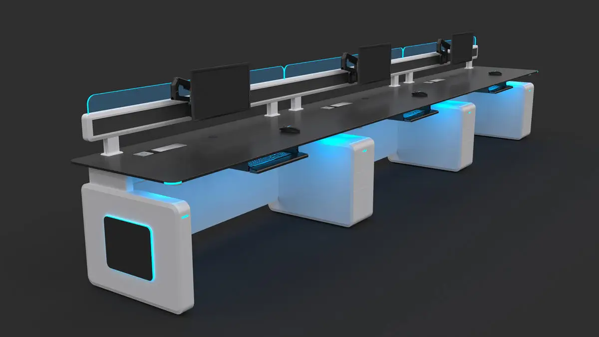 kesino system integrator hot sale smart electric height adjustable console air traffic control lifting column console