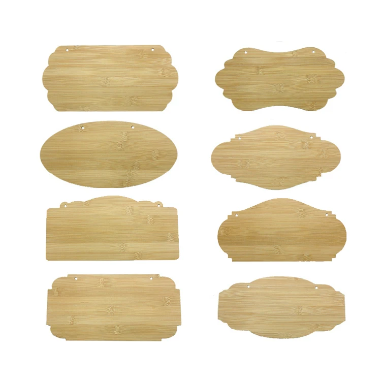 China Factory Unfinished Blank sign  wall Art Custom wood  bamboo wall art hanging Art for home decor
