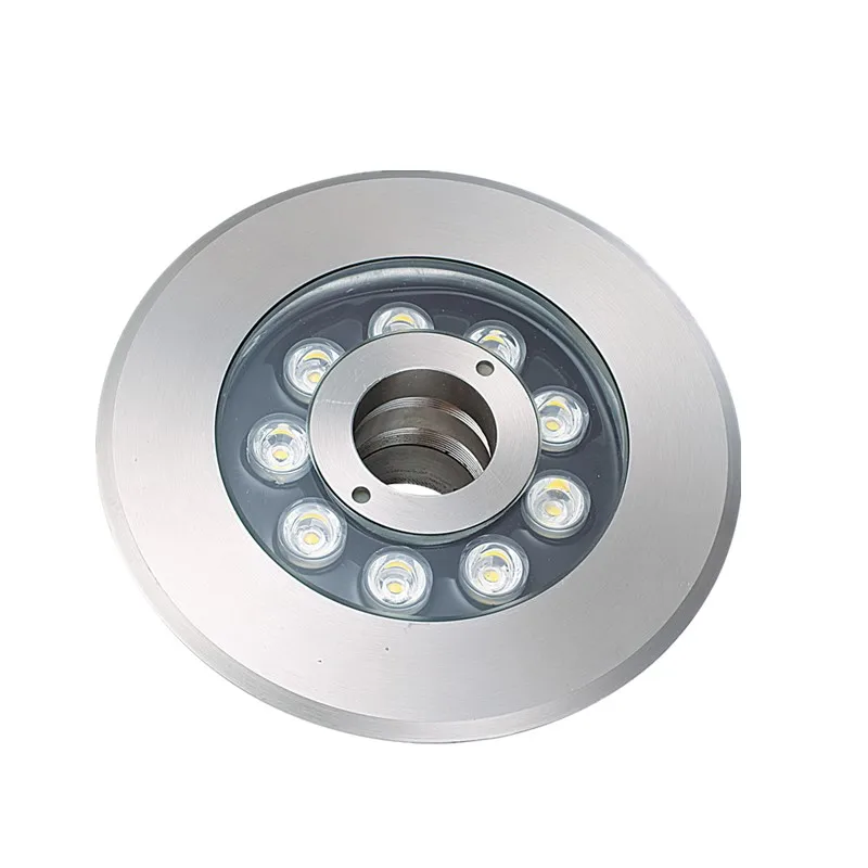 High quality ip68 stainless steel 24V rgb color changing underwater submersible water led fountain lights for small fountain