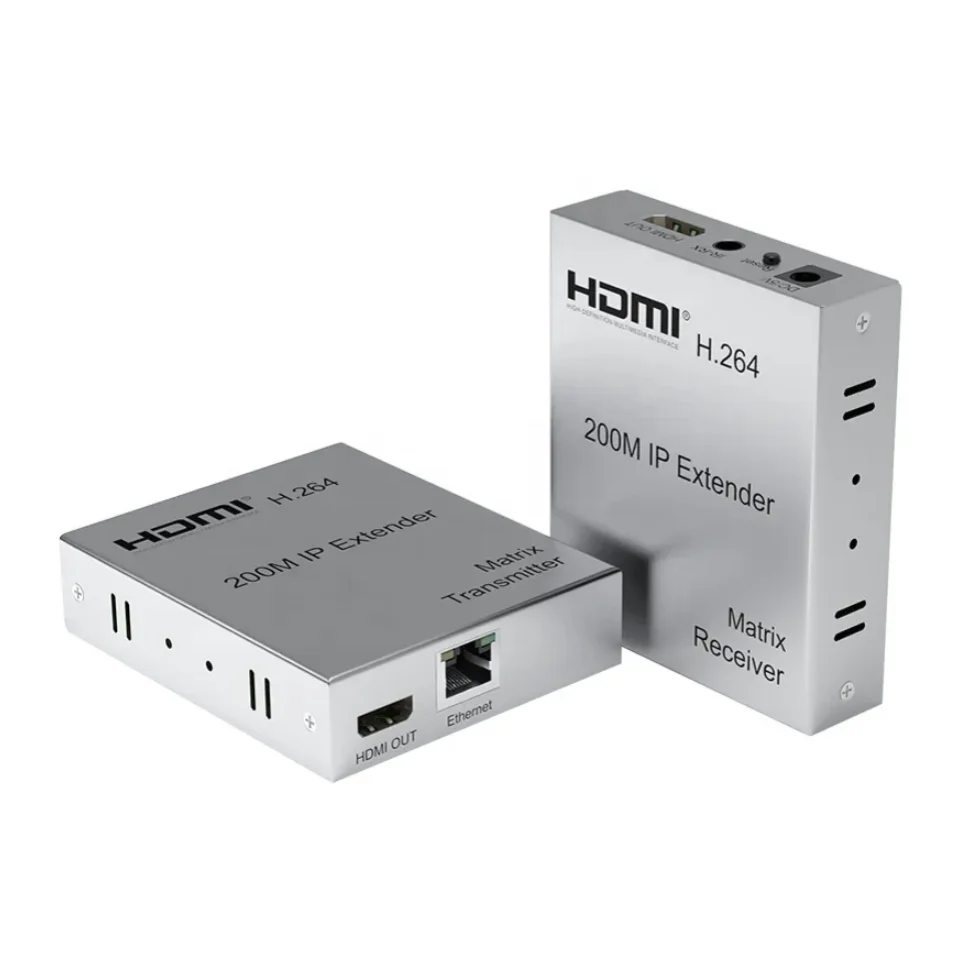 IP HDMI-удлинитель 200 м через UTP/STP CAT5e CAT6 RJ45 Ethernet LAN сетевой кабель 1080p видео конвертер с матрицей