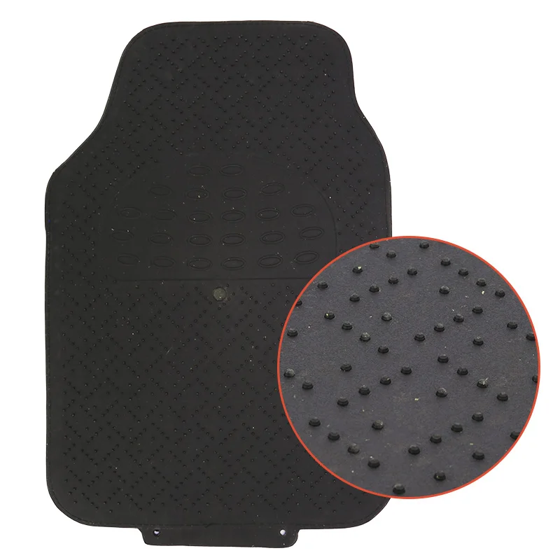 Auto durable car winter products aluminum car floor mats 4 piece set metal anti slip waterproof PVC car mats
