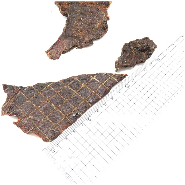 Упаковка закусок замороженное сухое мясо лошади джерки для собак