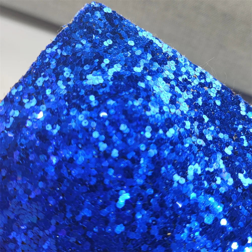 Chunky PU Backing Glitter Faux Leather Rolls Fabric For DIY Bows Jewelry Crafts