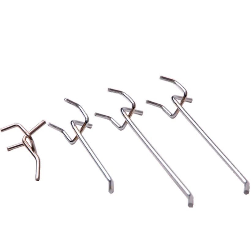 China Supplies Metal Steel Plastic Retail Display Hooks Hanger Metal Slatwall Hook Supplier Cardboard Waterfall Hook