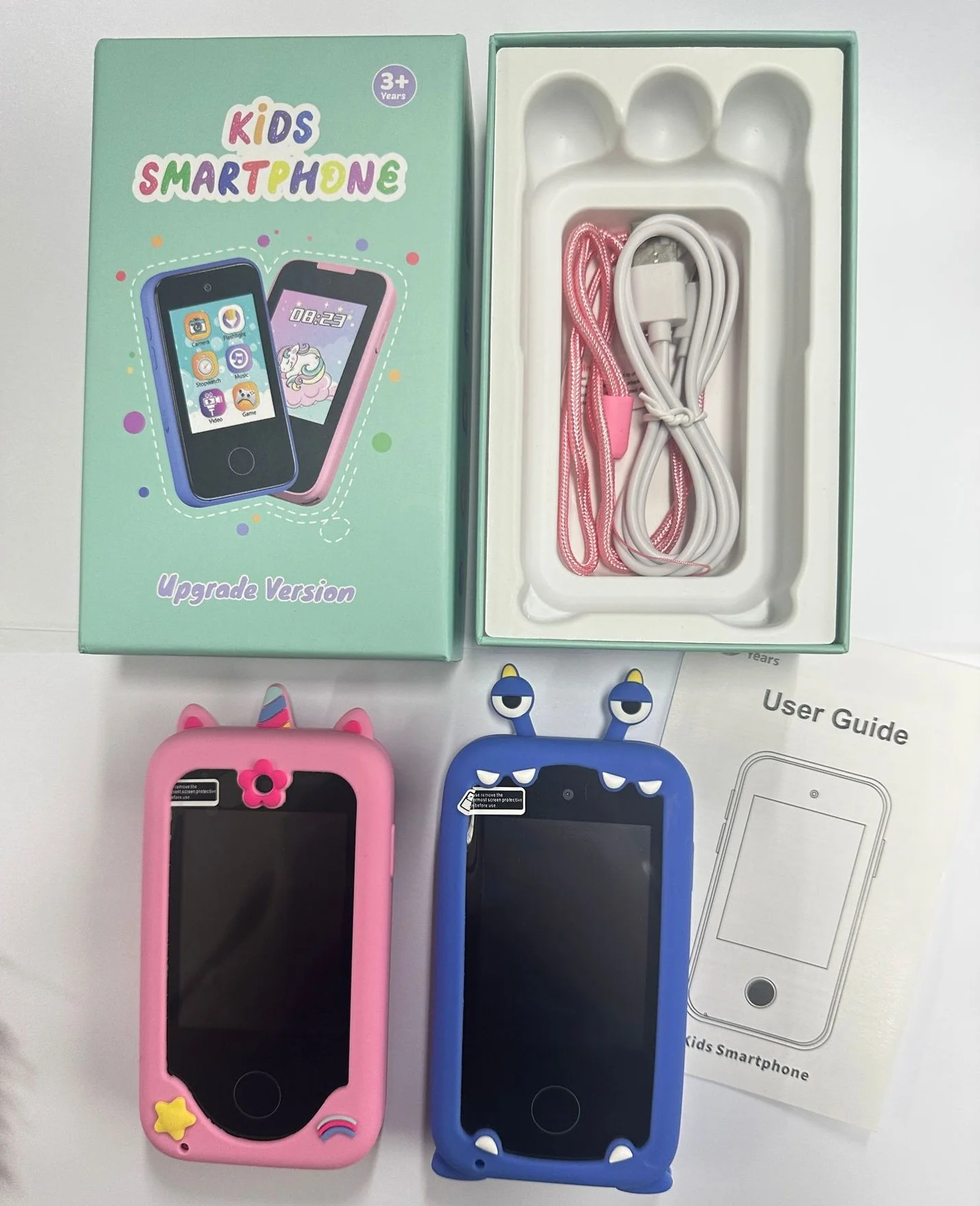 Kids Smart Phone for Girls Gifts  Toddler Christmas Birthday Gift for Age 3 4 5 6 Year Old, Kids Cell Phone Toy with Touchscreen