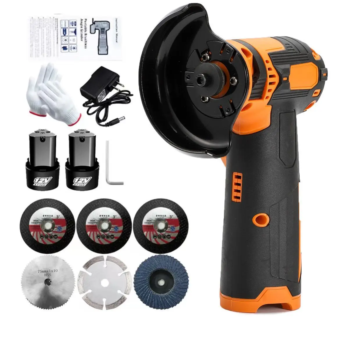 Brushless Cordless Angle Grinder Machine Attachment Adapter Stand 808 Angle Grinder Price Battery Trigger 20V 125mm 5 Inch 1300W