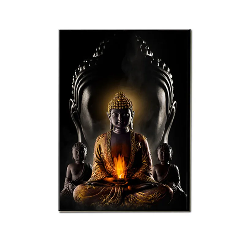 God Buddha Wall Art Canvas Prints Modern Buddha Canvas Art Paintings On The Wall decoration Pictures Buddhism Posters Wall Decor
