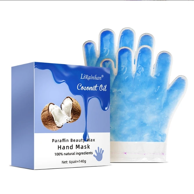 OEM Custom Lemon Paraffin Wax Hand Mask Anti Aging Beauty Peeling Skin Care Paraffin Wax Glove