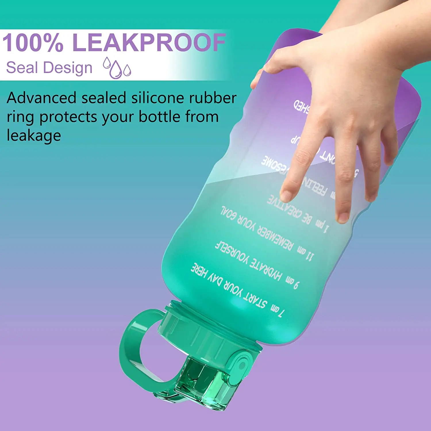 2021 Drinking Water Bottle Outdoor Sports Personalized Transparent Insulated Bottles With Custom
