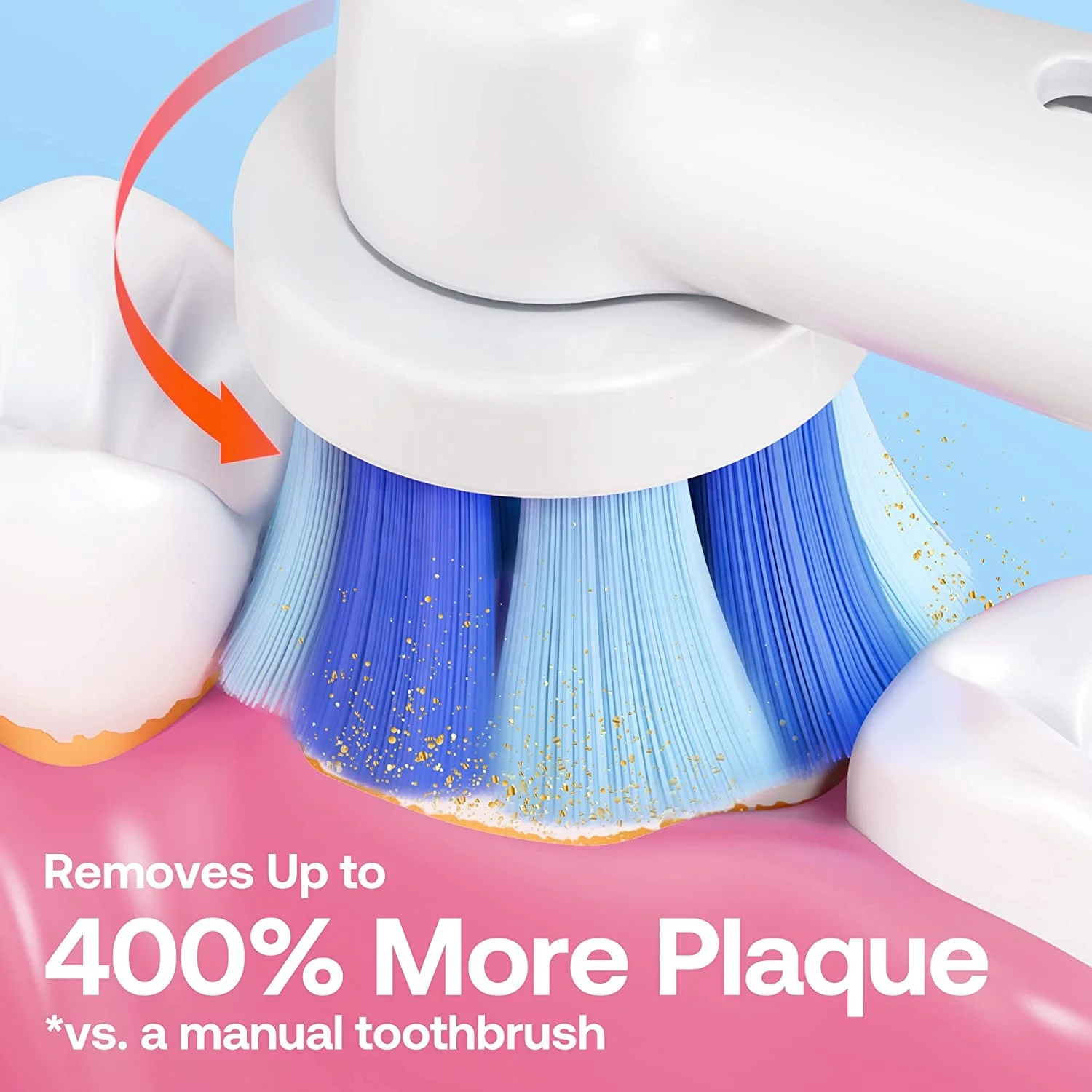 Bitvae BV R2 White Electric Toothbrush with 8 Heads Travel Case