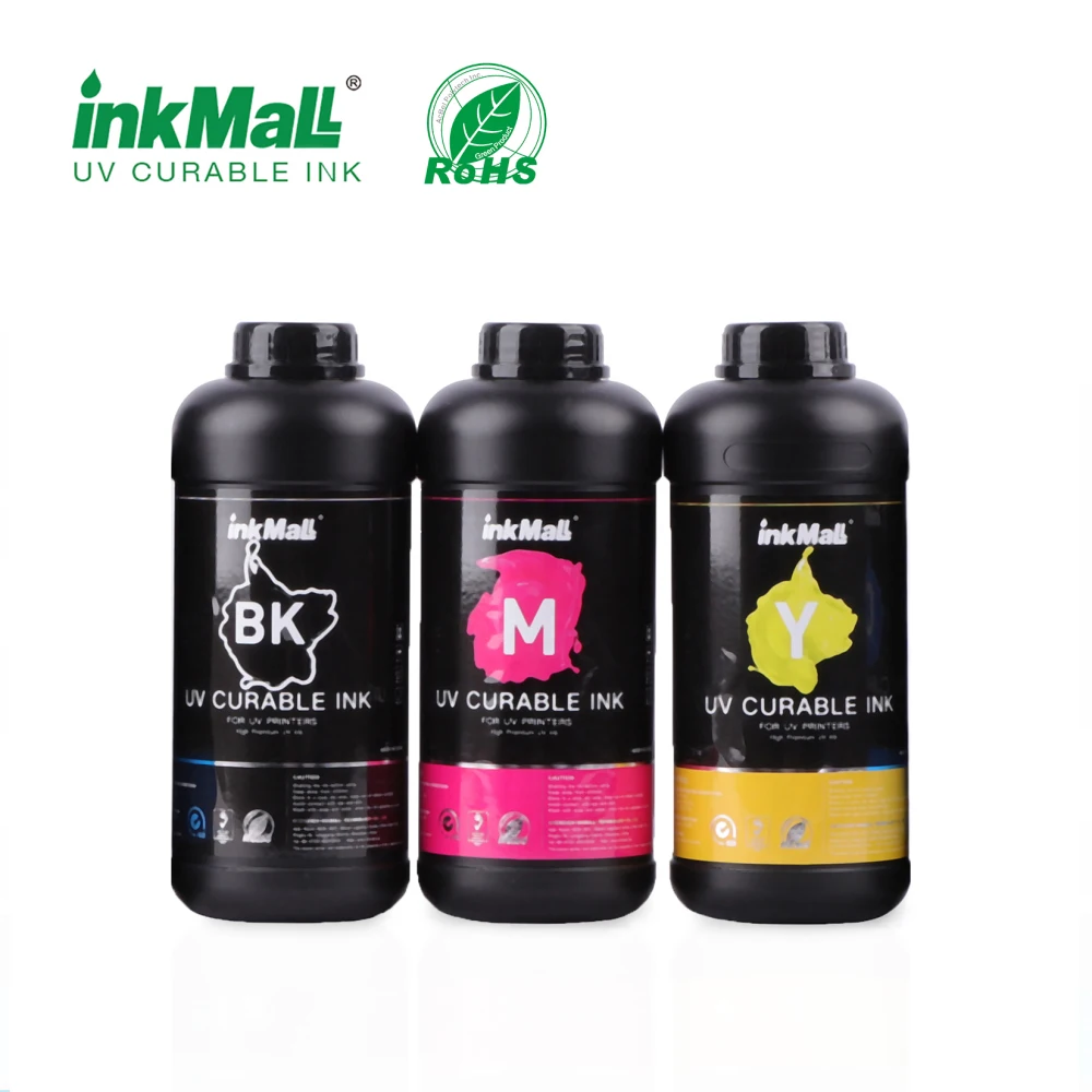 InkMall top-selling high quality uv led curable ink for i3200 printheads for glass printing