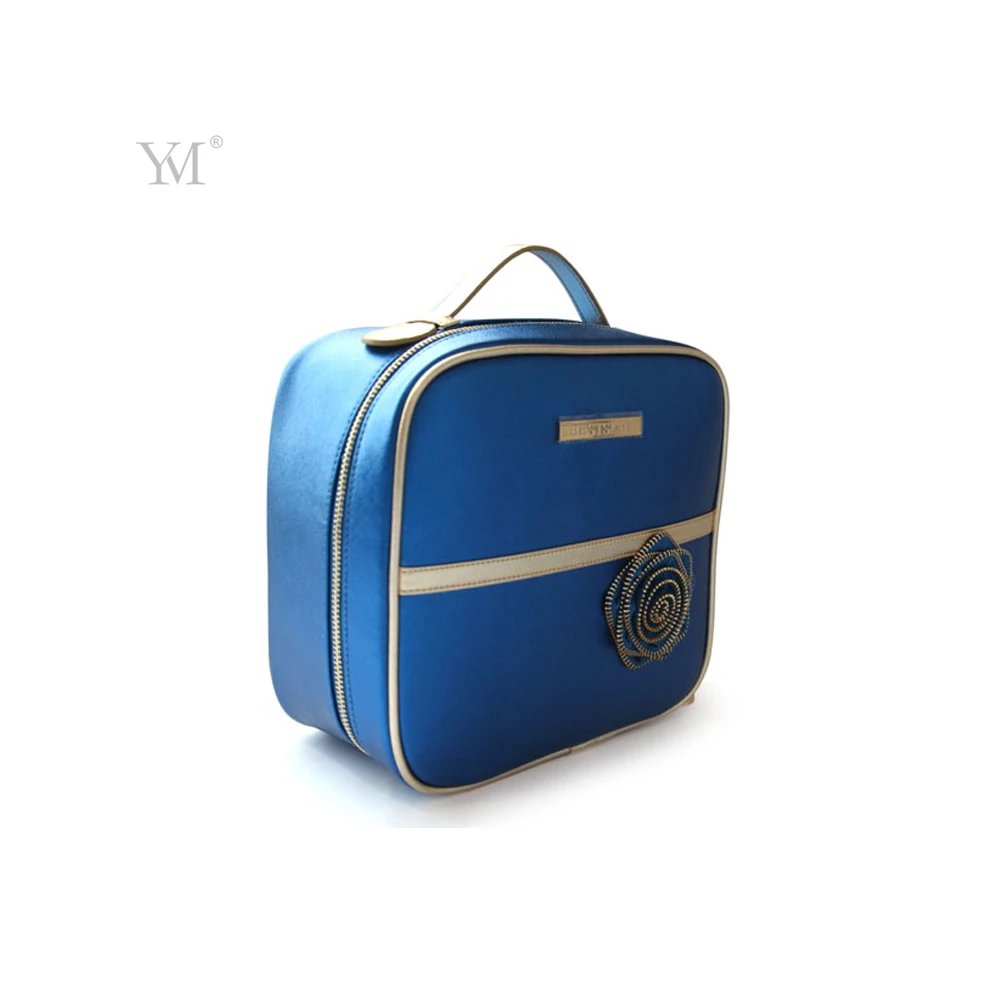 Новый дизайн корейский стиль оптовая продажа Рекламная блестящая кожа ПВХ Горячая популярная косметичка