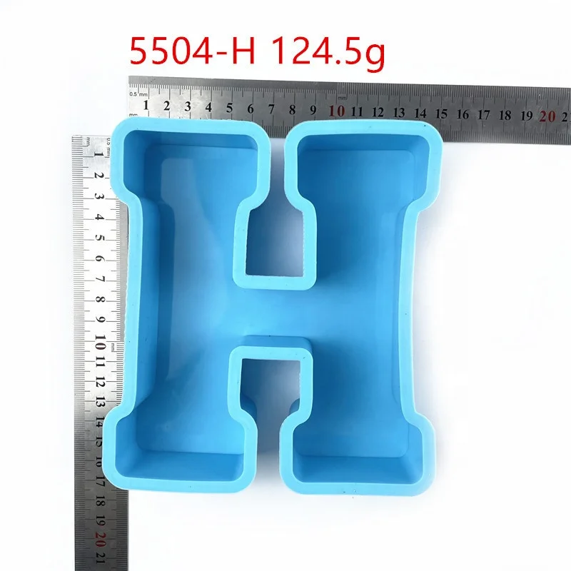 Big size letter mold large alphabet silicone 26 alphabets 6 inch epoxy silicone resin mold alphabet