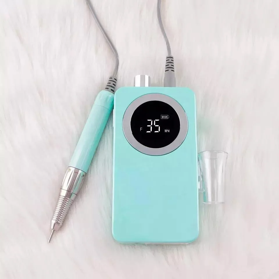 Rechargeable Nail Lamp 128w Wattage Red Light Dual Cure Manicure For Nail Drill Machine 35000rpm Carbide Nail Drill Bits