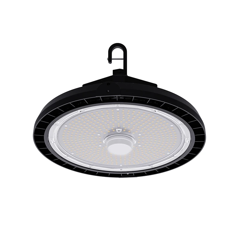 Pendant Highbay Fixture Industrial UFO Led High Bay Light Workshop DLC Sensor Warehouse Shop 100w 150W 200w UFO Round IP65