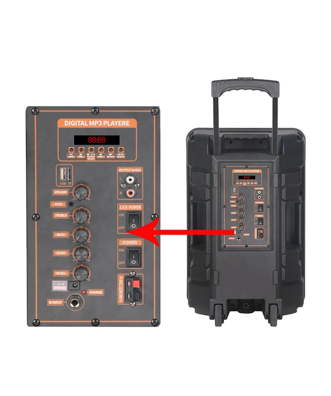 Chinese Manufacturer Cheap Price Stage Professional  Wireless Speaker Portable Trolley Speaker Audio System Sound