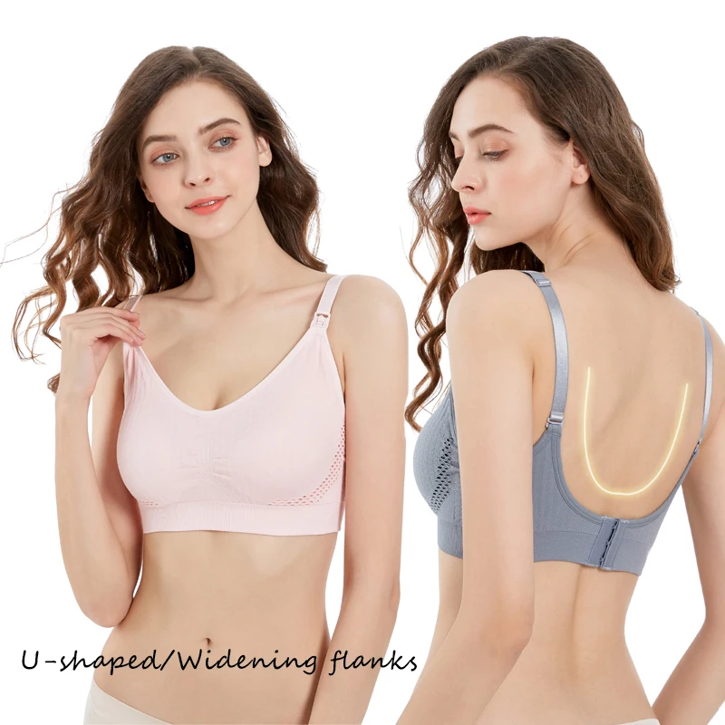 Upper Buckle Pregnant Women Maternity Adult Breastfeeding Ladies Seamless Nursing Pregnant Bra strapless breastfeeding bra