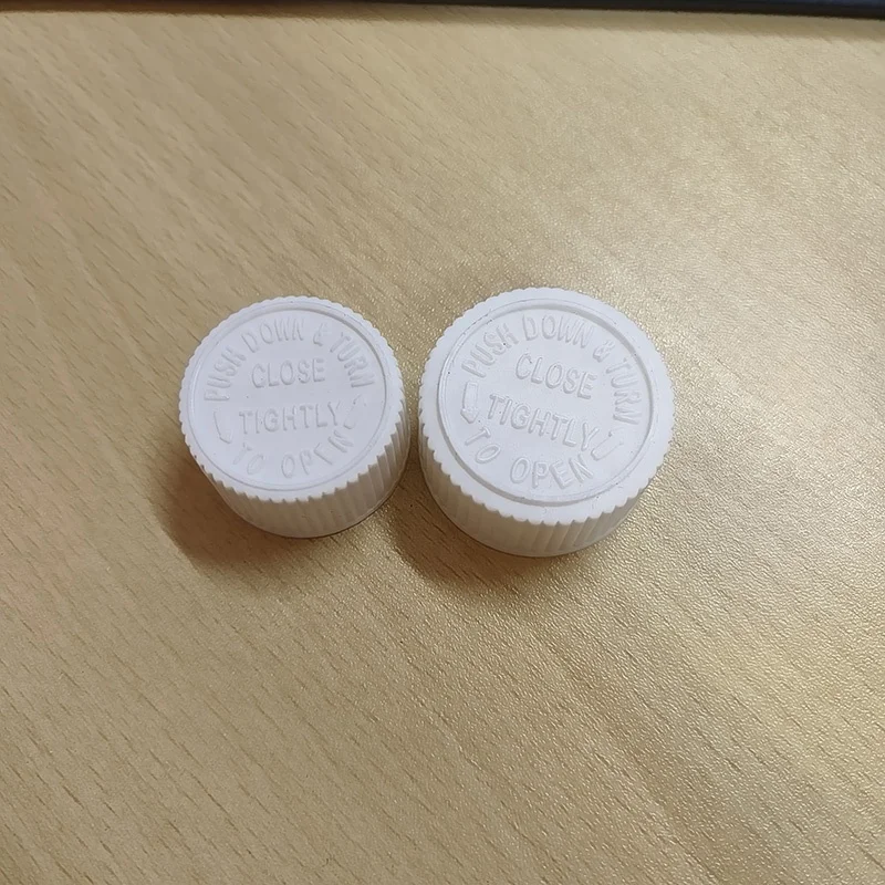 Hot Sale Child Safety Cap Twist Lock lids CRC Cap Medicine Bottle Screw Cap 20mm 24mm 28mm Plastic Bottle Health Product