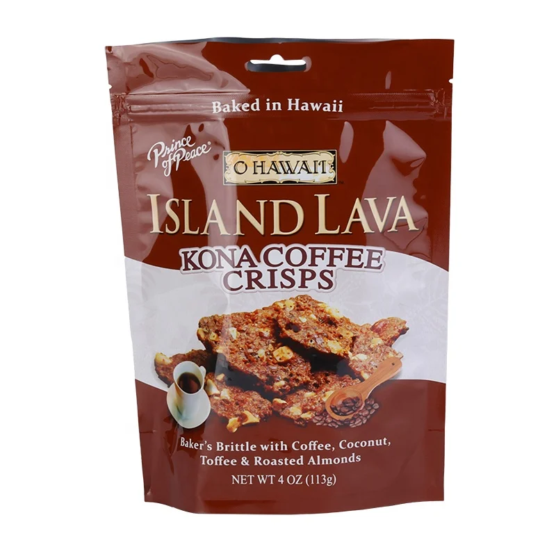 Custom printed stand up aluminum foil ziplock pouch food grade packaging bags for crisps