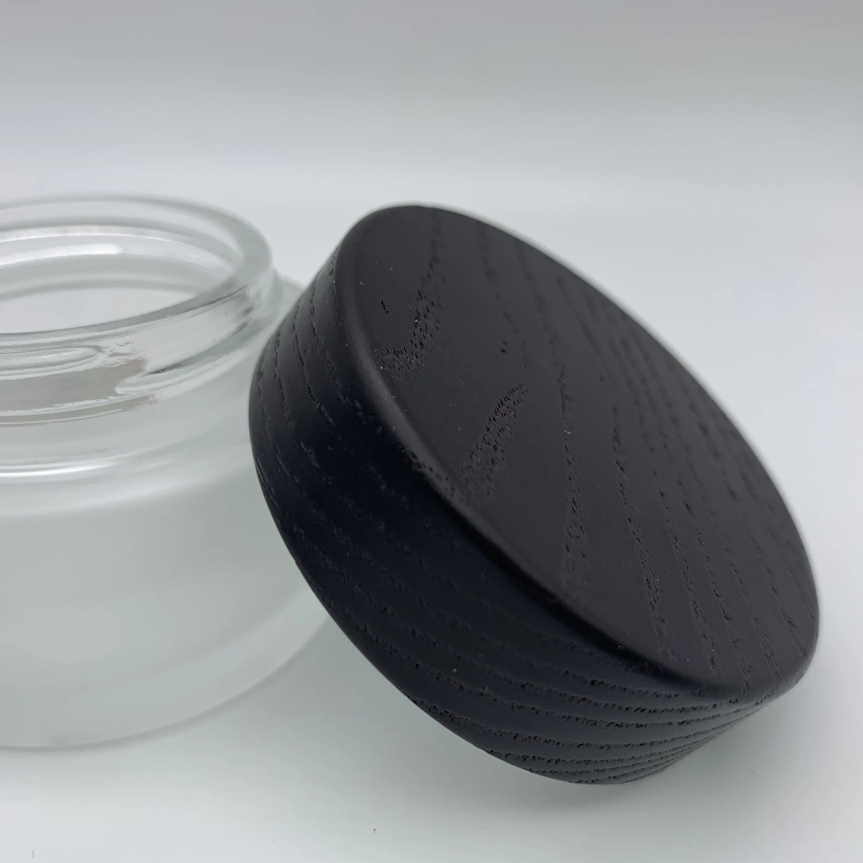  200 мл матовая стеклянная банка для крема с крышками косметики