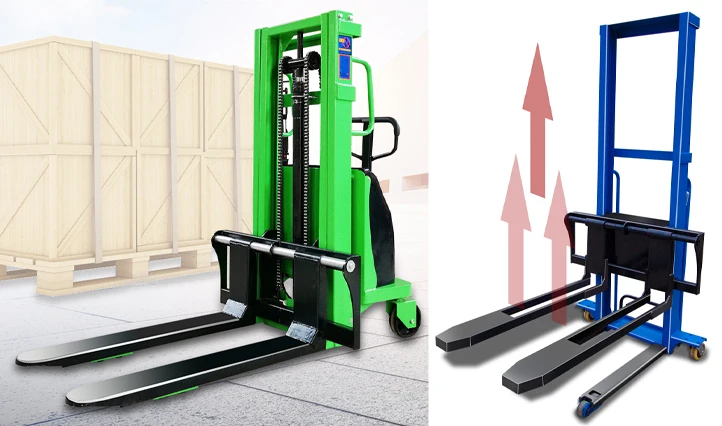 walkie stacker reach