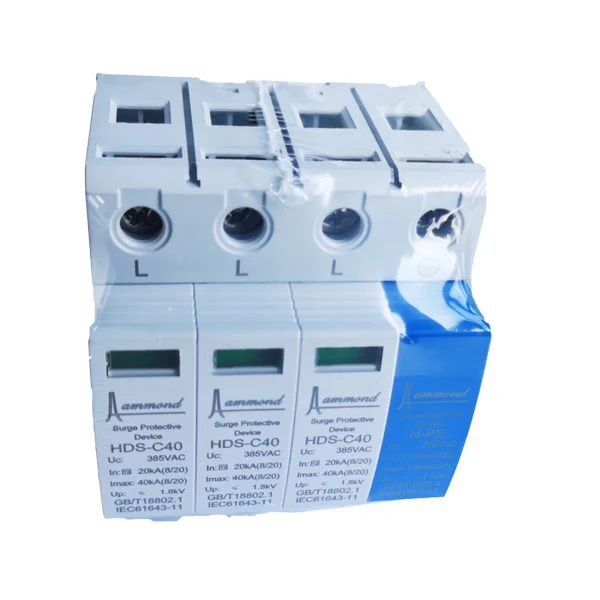 power surge protector 4p ac spd class b+c power surge protector
