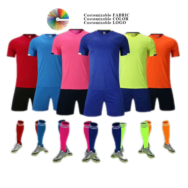 Latest Technologies In Printing Custom Logo Football Clothes Design Men Soccer Wear Cheapest Soccer Jersey For Team