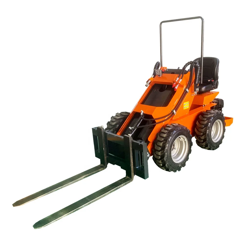 24HP agricultural machinery Lifting 500KG Mini Small Front Loader Skid Steer Loader with 1130mm Bucket