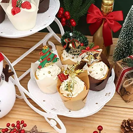 Muffin Gold Corrugaresd Baking Cupcakes Cup Tulip Paper Tray  Cases  Emballage  Boite Wholesale Custom Printed Papier Cup Moulds