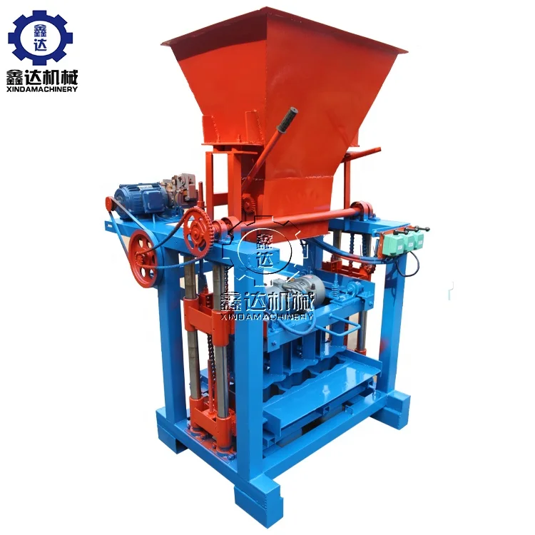 Cost Effective Automatic Chain 4-35b Block Paver Solid Concrete Block Forming Machine