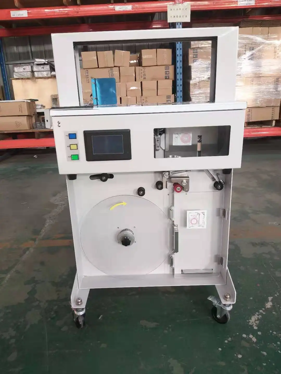 Table Top Paper Banding Machine and full Automatic OPP Tape and waste paper Strapping Machine