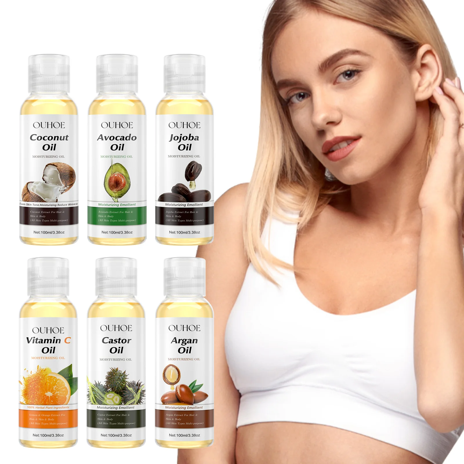 Ouhoe Private Label Essential Oils Firming Body Essential Oil Moisturize Natural Essential Oils