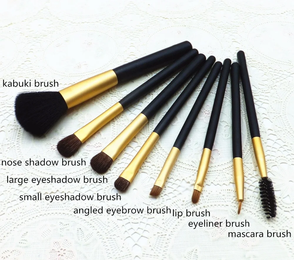 Beauty Make Up Tools Women Favorite 8 Pieces Makeup Brush Set for Eyes and Face