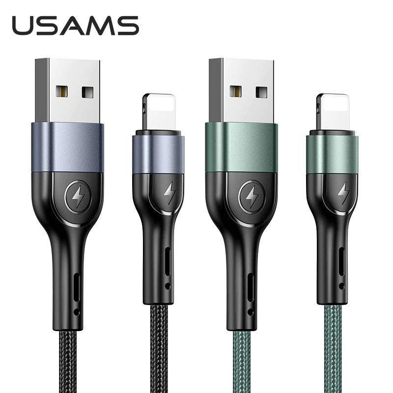 USAMS новый стиль дизайн U55 сплав плетеная линия зарядки данных USB зарядное устройство набор кабель для передачи iphone 13