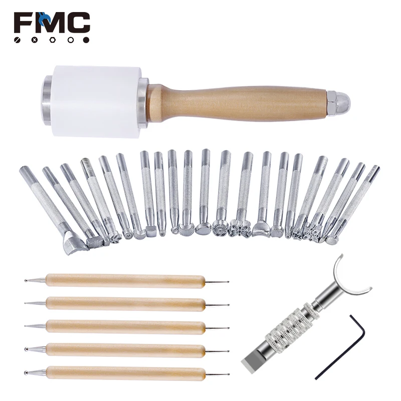 N046 DIY Handmade Leather Craft Sewing Punch Working Tool Set leather tools craft sets