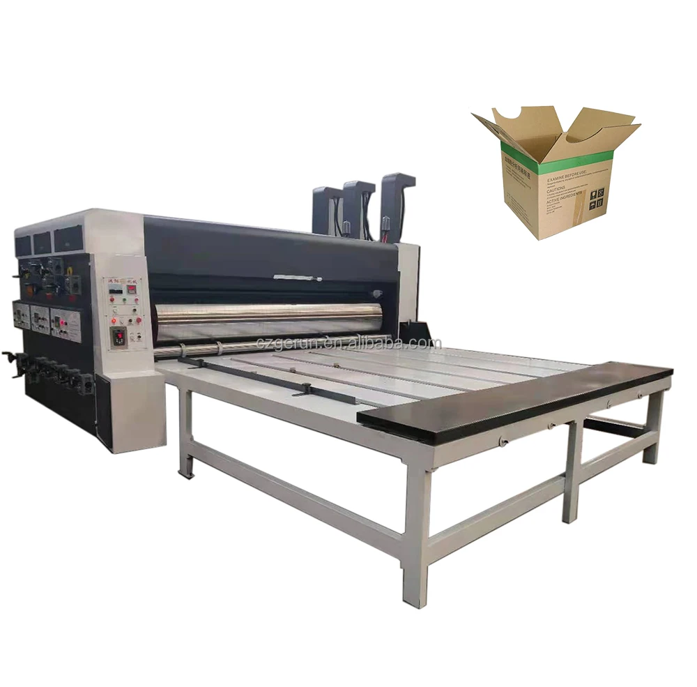 China Manufacturer Chain Feeder Semi Automatic Printer Slotter / Semi-Auto Printing Slotting Machine