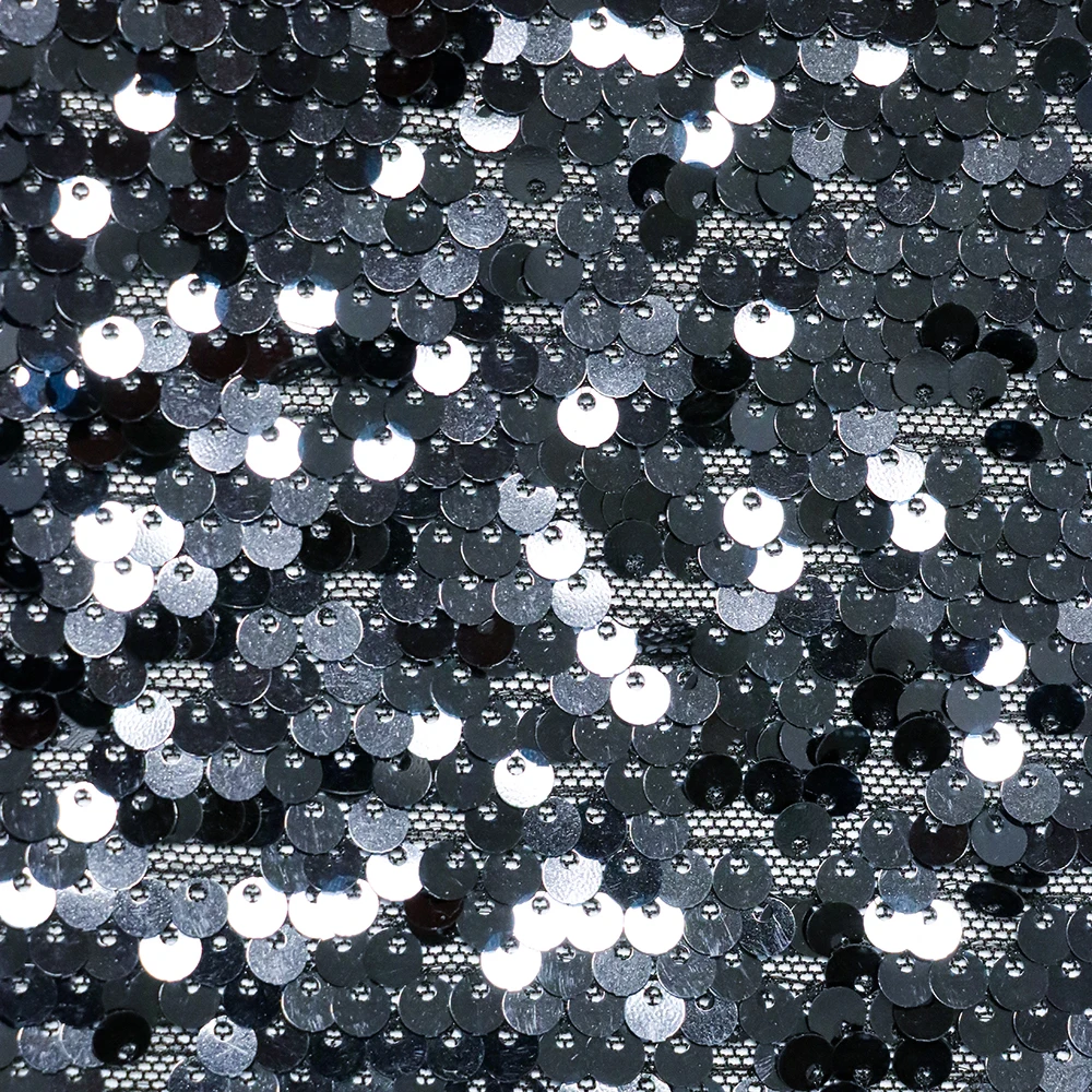 Disco Bucket Hat Most New Style Design  Sequin Fabric 100% polyester Lace Mesh Embroidery With Glitter Fabric Lace For Party