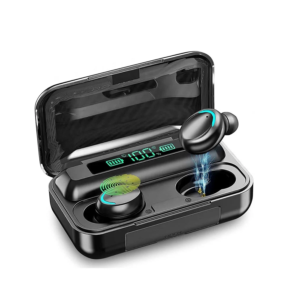 2022 Comfortable Stereo F9 Tws Audifonos-Bluetooth 5.1 Powerbank One Side True Wireless Earbuds Dropshipping Bt Earphone