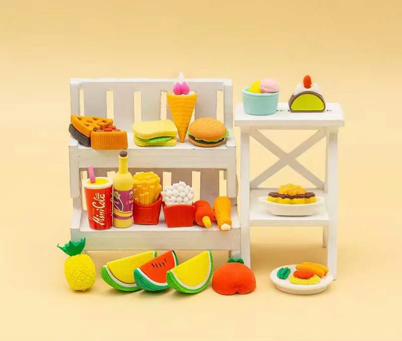 Резиновый ластик в креативной упаковке с изображением астронавта мультяшный для фруктов и овощей студенческий ластик-карандаш