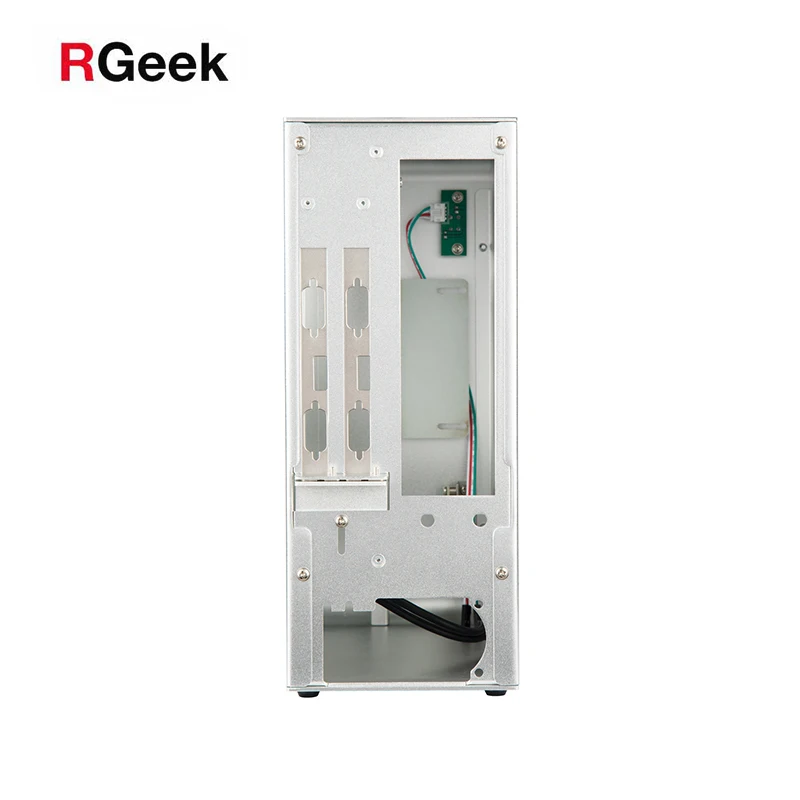 RGeek U110 новый пользовательский розовый золотой красный алюминий мини ITX маленький ПК Компьютер Корпус башня поддержка 4x3,5 'HDD и GPU