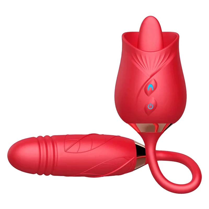2022 new arrivals 10 speed licking modes tongue vibration clitoris g-spot nipple sucking rose vibration sex toys