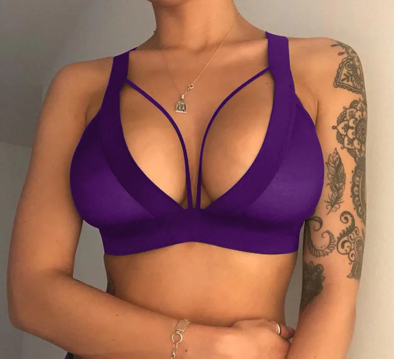 
Wholesale Soutien Gorge Popular Brasier Push Up Sport Bra Crop Top Women Seamless Push-Up Wire Free Bra 