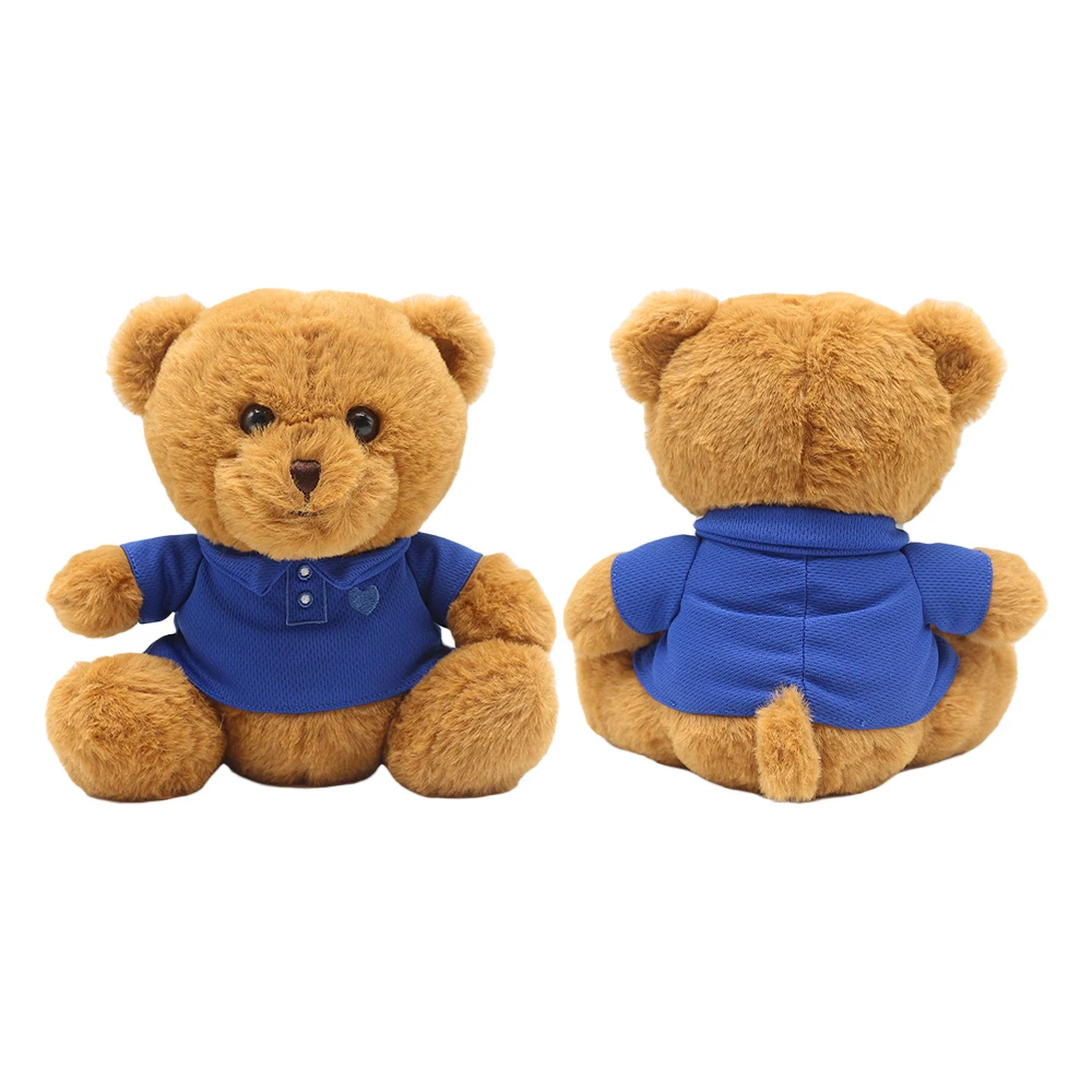 High Quality Cute Small Teddy Bear Toy With T Shirts Custom Logo Mini Soft Plush Stuffed Teddy Bear Wholesale