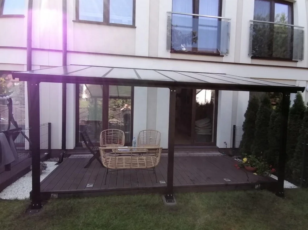 9m2 Sun Shelter tarasu garden wall mounted patio cover aluminum sunshade outdoor gazebo  patio cover canopy awnings