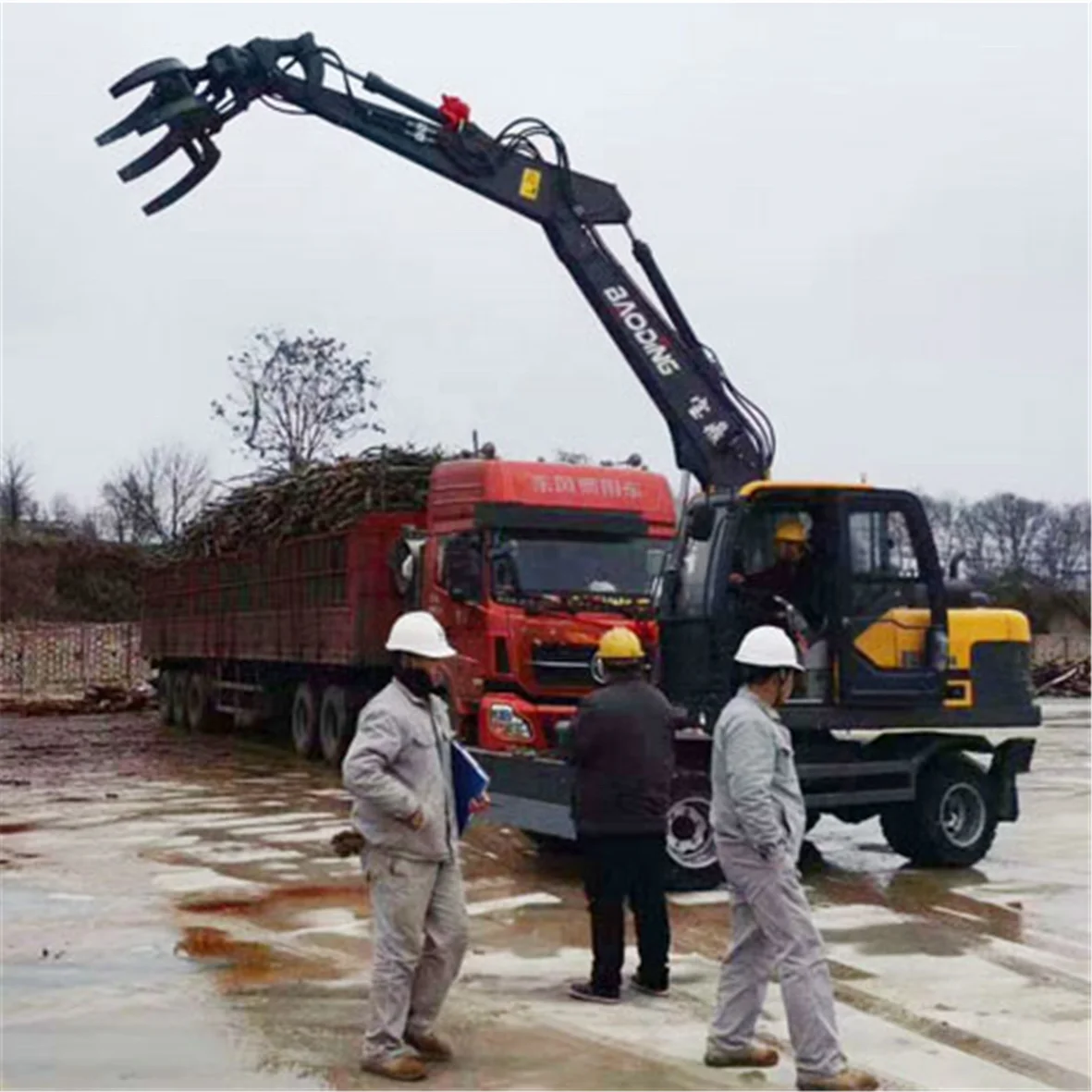 2017 used excavator 8500kgs earthmoving wheel excavator for sale