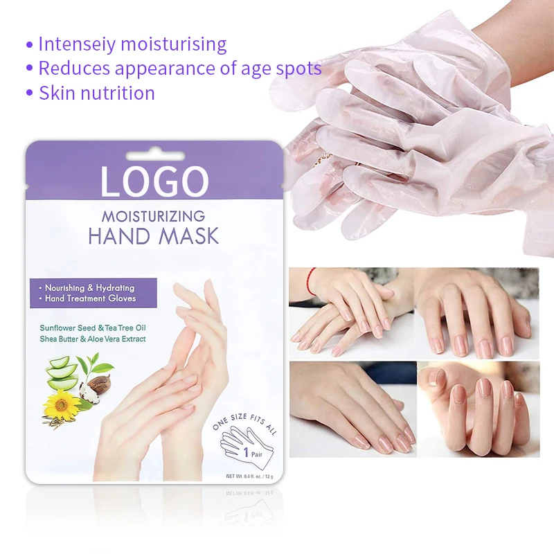 Korea Hand Mask Silicone-Free Moisturizing Whitening and Organic Herbal Tea Tree Oil Hand Mask Gloves