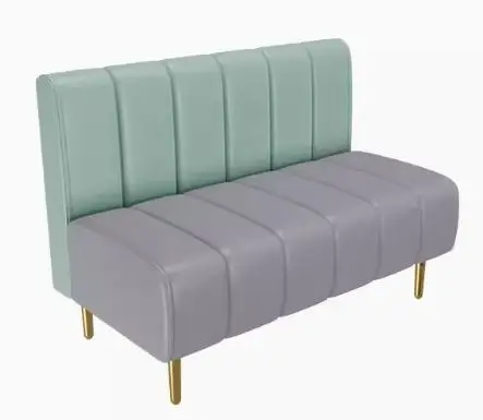Modern Golden Cafe Booth Seating Fast Food Restaurant Tables And Chairs Sets Coffee Shop Furniture Restaurant Sofa