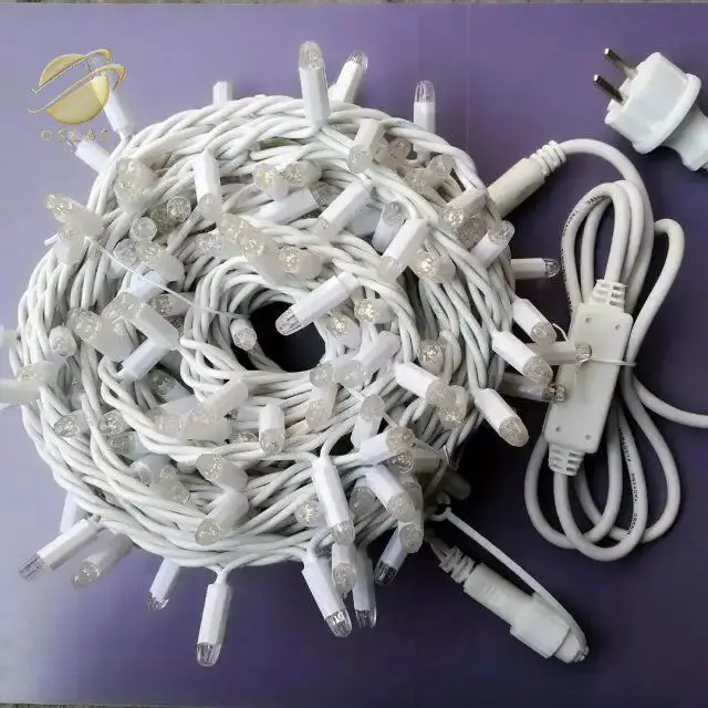 Holiday project light OEM customize outdoor waterproof CE RoHS Approve IP65 rubber cable led string light curtain lights