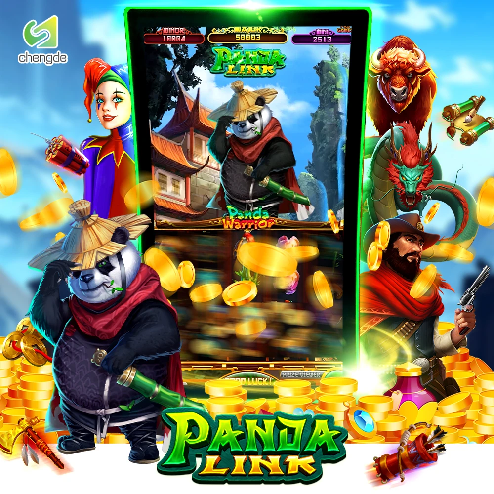 Custom Dragon Skill Game Board Panda Link 32 43 55 Inch Vertical Arcade Game Machine Skill Game Machine Cabinet